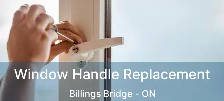  Window Handle Replacement Billings Bridge - ON