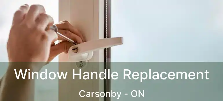  Window Handle Replacement Carsonby - ON