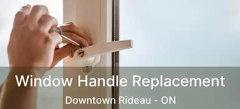  Window Handle Replacement Downtown Rideau - ON