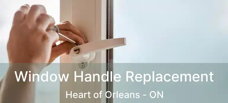  Window Handle Replacement Heart of Orleans - ON