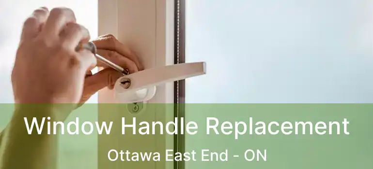  Window Handle Replacement Ottawa East End - ON