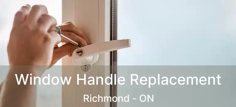  Window Handle Replacement Richmond - ON