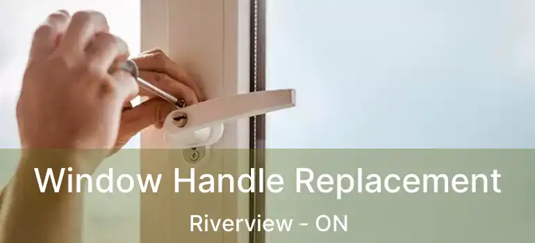  Window Handle Replacement Riverview - ON