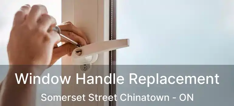  Window Handle Replacement Somerset Street Chinatown - ON