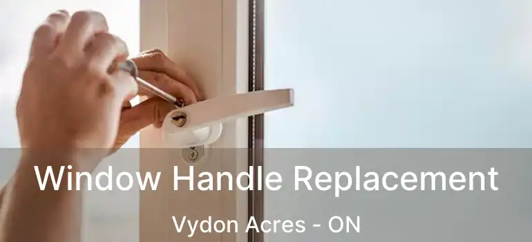  Window Handle Replacement Vydon Acres - ON