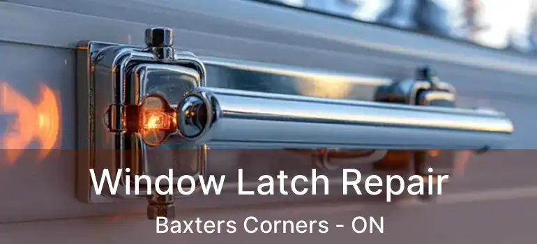  Window Latch Repair Baxters Corners - ON