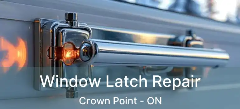  Window Latch Repair Crown Point - ON