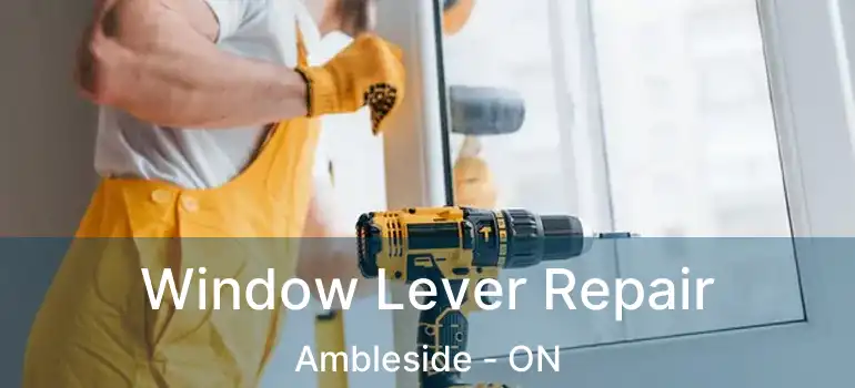  Window Lever Repair Ambleside - ON