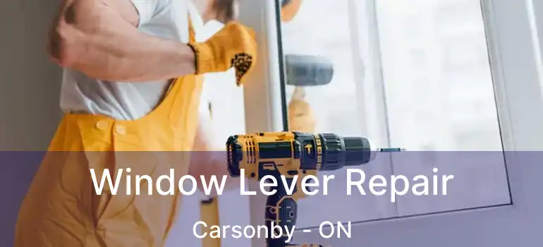  Window Lever Repair Carsonby - ON