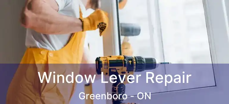  Window Lever Repair Greenboro - ON