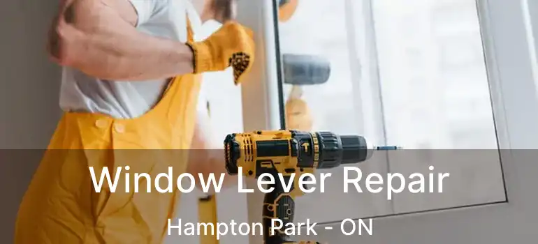  Window Lever Repair Hampton Park - ON