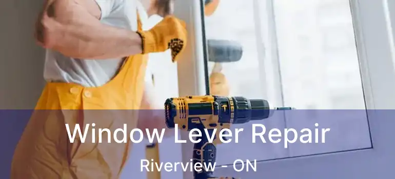  Window Lever Repair Riverview - ON