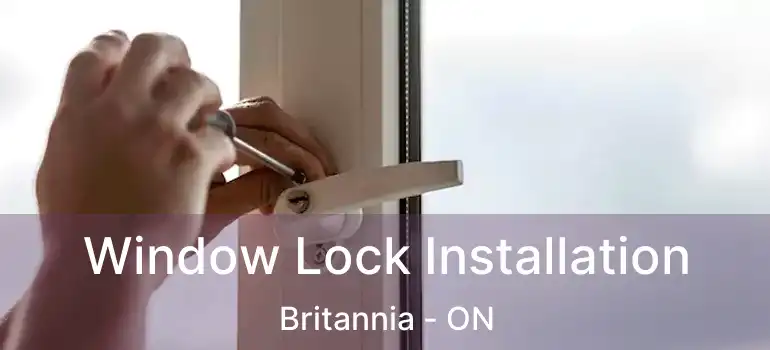  Window Lock Installation Britannia - ON