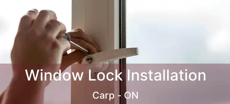  Window Lock Installation Carp - ON