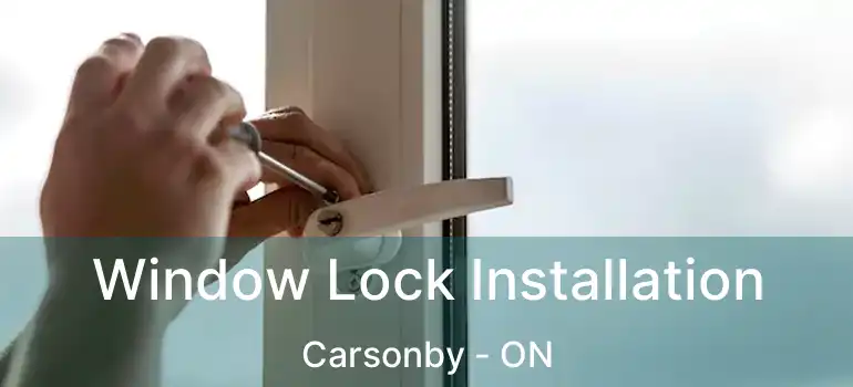  Window Lock Installation Carsonby - ON