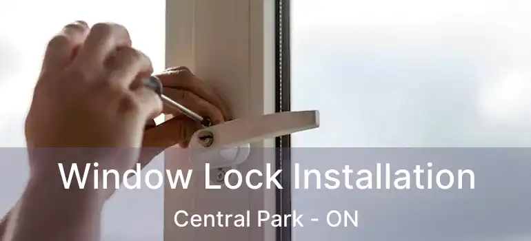  Window Lock Installation Central Park - ON