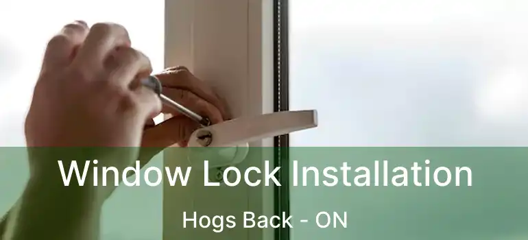  Window Lock Installation Hogs Back - ON