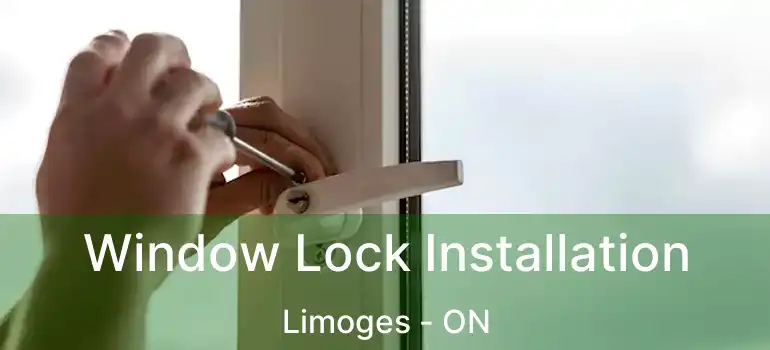  Window Lock Installation Limoges - ON