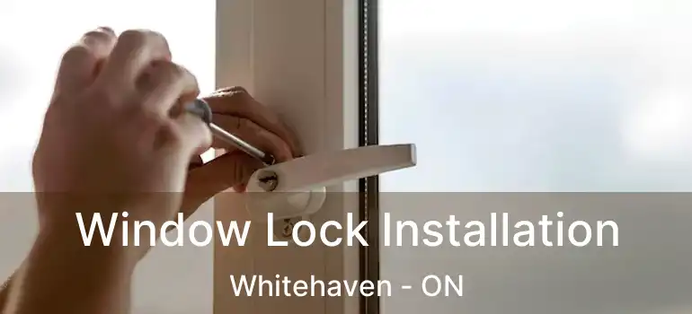  Window Lock Installation Whitehaven - ON