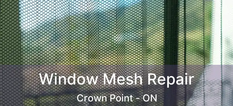  Window Mesh Repair Crown Point - ON