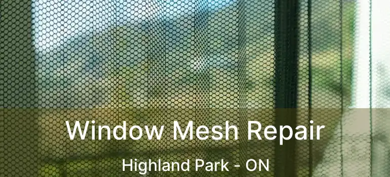  Window Mesh Repair Highland Park - ON