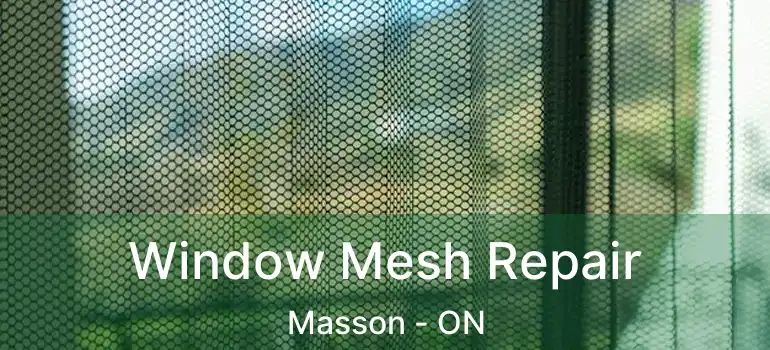  Window Mesh Repair Masson - ON