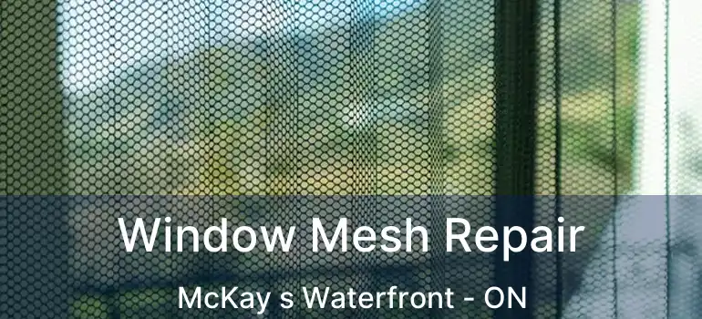  Window Mesh Repair McKay s Waterfront - ON