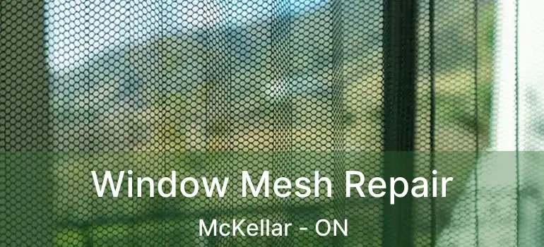  Window Mesh Repair McKellar - ON