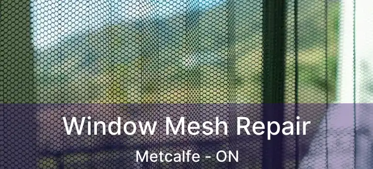  Window Mesh Repair Metcalfe - ON