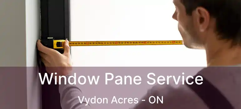  Window Pane Service Vydon Acres - ON