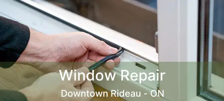  Window Repair Downtown Rideau - ON