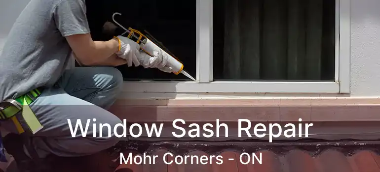  Window Sash Repair Mohr Corners - ON