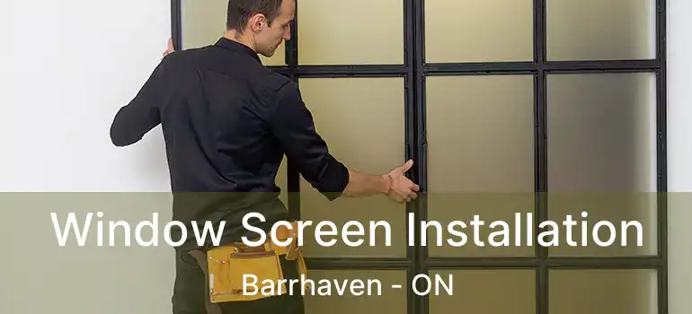  Window Screen Installation Barrhaven - ON