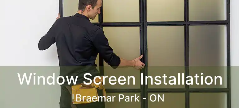  Window Screen Installation Braemar Park - ON