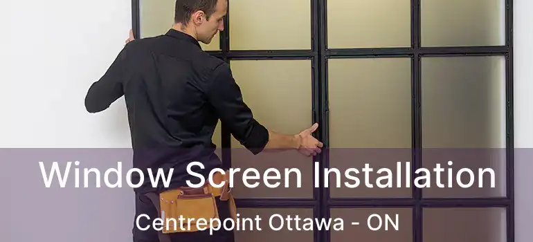  Window Screen Installation Centrepoint Ottawa - ON