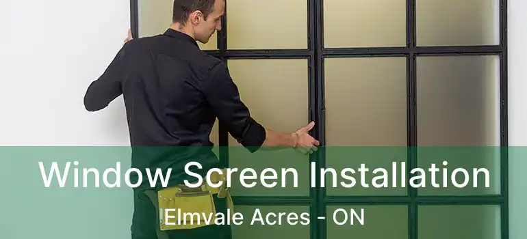  Window Screen Installation Elmvale Acres - ON