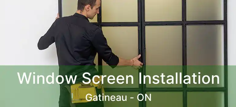  Window Screen Installation Gatineau - ON