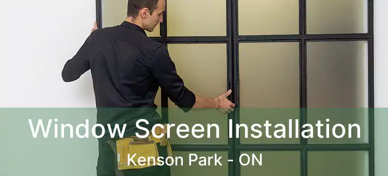  Window Screen Installation Kenson Park - ON