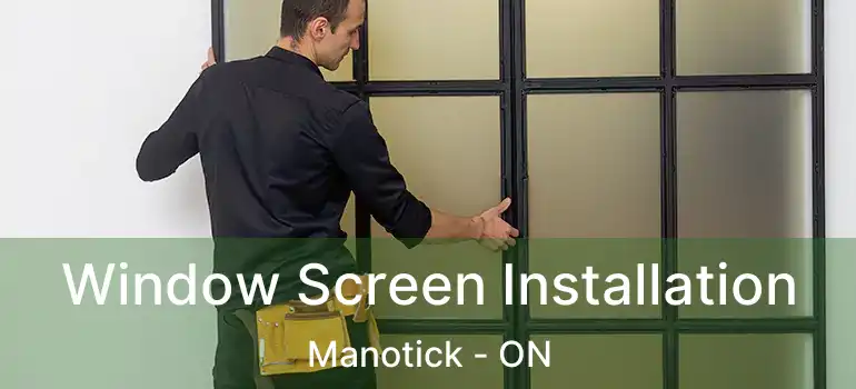  Window Screen Installation Manotick - ON