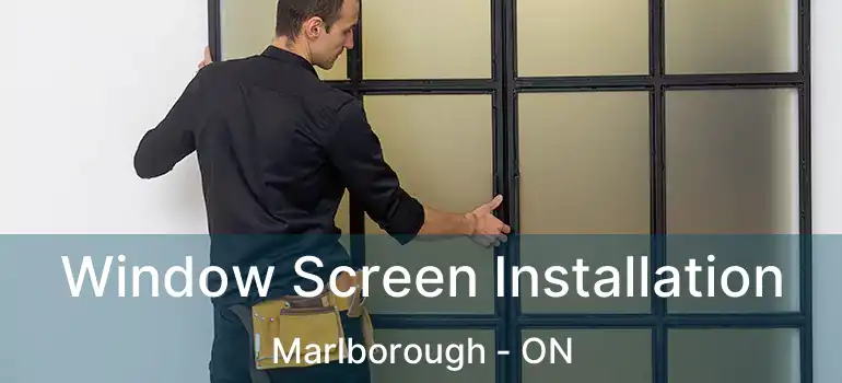  Window Screen Installation Marlborough - ON