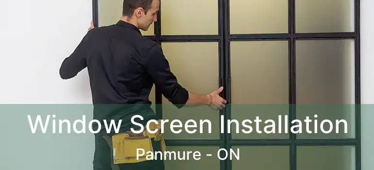  Window Screen Installation Panmure - ON