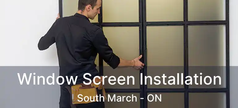  Window Screen Installation South March - ON