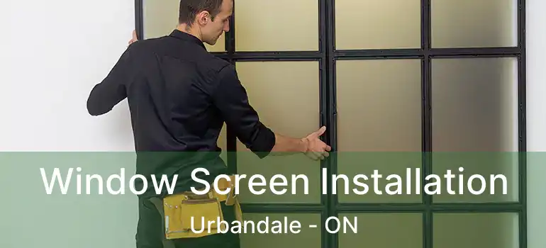  Window Screen Installation Urbandale - ON