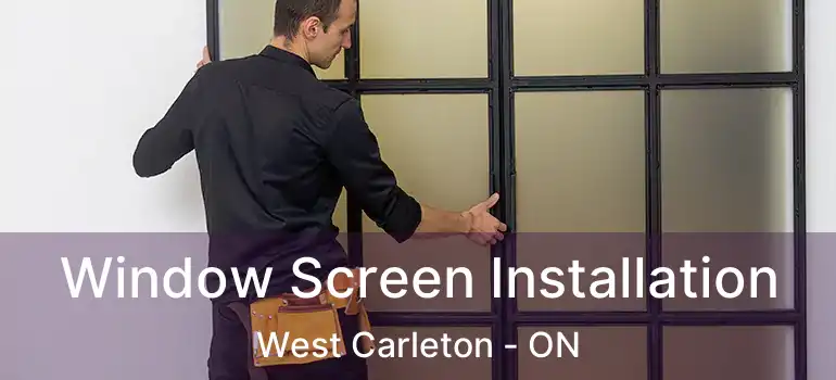  Window Screen Installation West Carleton - ON