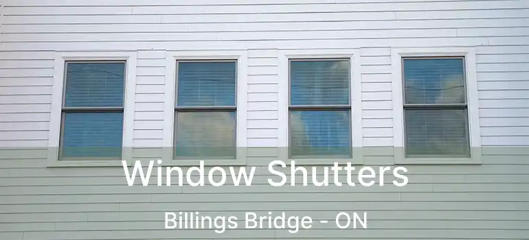  Window Shutters Billings Bridge - ON