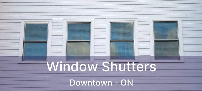  Window Shutters Downtown - ON