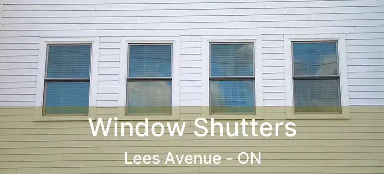  Window Shutters Lees Avenue - ON