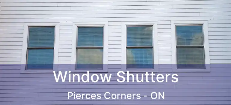  Window Shutters Pierces Corners - ON