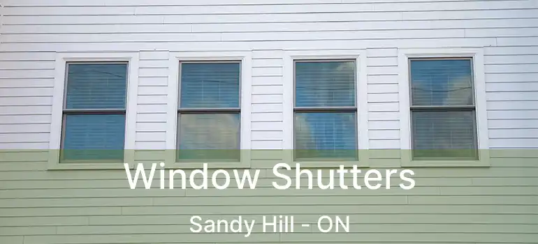  Window Shutters Sandy Hill - ON