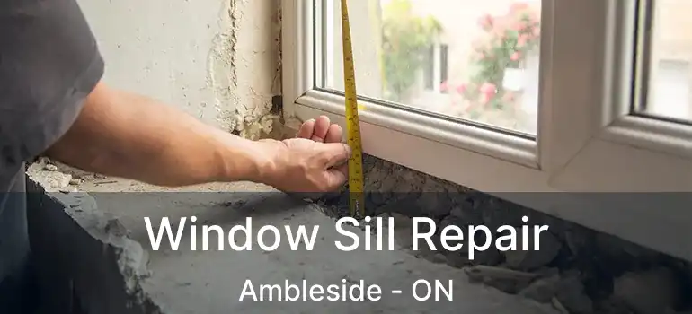  Window Sill Repair Ambleside - ON